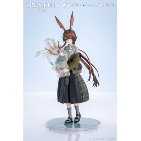 Estátua de PVC de Amiya de Arknights com figura transparente.