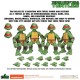 Figuras articuladas de Teenage Mutant Ninja Turtles com acessórios