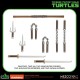 Figuras articuladas de Teenage Mutant Ninja Turtles com acessórios