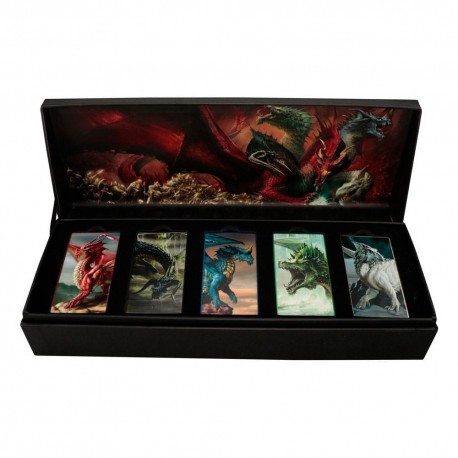 Lingotes de dragões cromáticos de Dungeons & Dragons em caixa