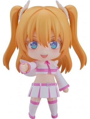 Figurine Nendoroid Liliel Angel Costume avec couettes et tenue rose.