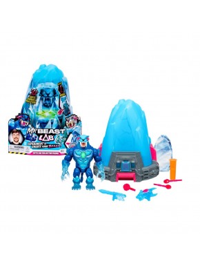Mr. Beast Lab Escenario de Juego Cryo Lab S2 con figura azul