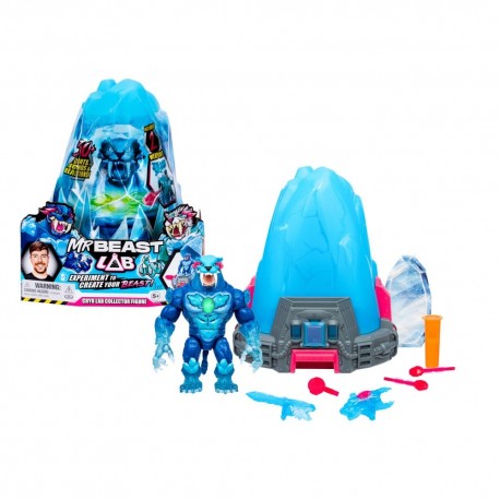 Mr. Beast Lab Scène de Jeu Cryo Lab S2 avec figurine bleue