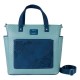 Bolsa convertible azul com bordado de Stitch da Disney.