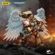 Figura Warhammer 40,000 Blood Angels Sanguinary Guard con hacha