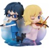 Pack de Minifigurines Qset Your Lie in April Kaori & Kosei 9 cm