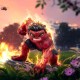 Figura Red Hulk Mini Co. da Iron Studios em PVC