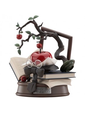 Estatua LIMEPIE Series Reverse con manzana y libros