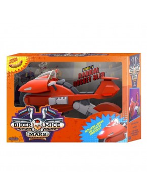 Vehículo rojo Vinnie's Radical Rocket Sled de Los Motorratones de Marte
