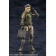 Figura de Virginia Earthcline em traje azul e branco de combate