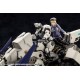 Figura de Virginia Earthcline em traje azul e branco de combate