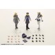 Figura de Virginia Earthcline em traje azul e branco de combate