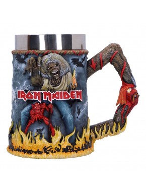 Jarra Iron Maiden The Number of the Beast con diseño de Eddie