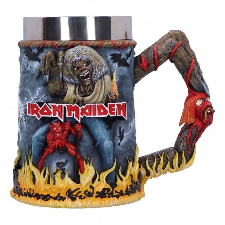 Chope Iron Maiden The Number of the Beast avec design Eddie
