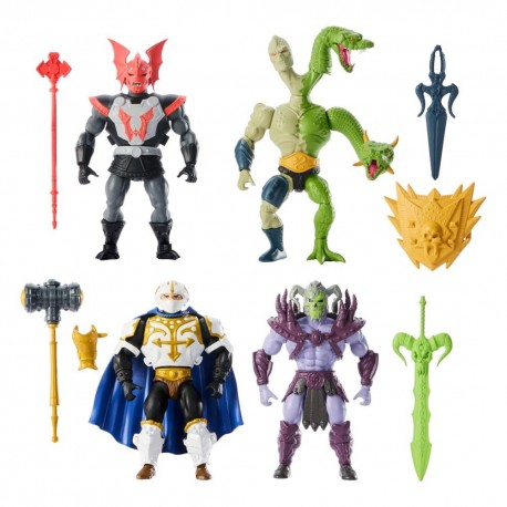 Figurines Masters of the Universe Origins avec accessoires.