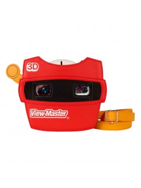 Red Loungefly View-Master crossbody bag with wallet