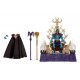 Figura de Skeletor con trono esquelético y llamas