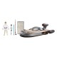Landspeeder et figurine de Luke Skywalker Tatooine