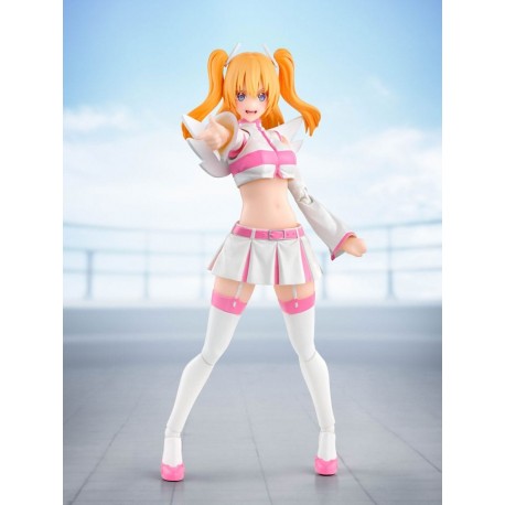 Figura articulada de Liliel con accesorios, cabello naranja