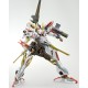 Maquete Armored Core Mirage C-03-Helios 1/72 com detalhes dourados e vermelhos
