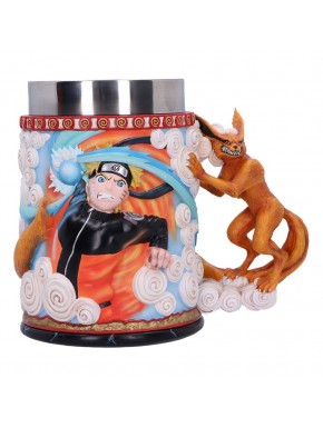 Jarra de Naruto Shippuden con diseño de Naruto y Kurama