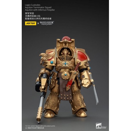 Figura Warhammer Legio Custodes Aquilon com Infernus Firepike