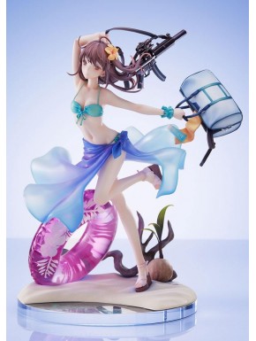 Estatua de Rin Shirane en traje de baño con accesorios de playa