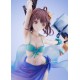 Estatua de Rin Shirane en traje de baño con accesorios de playa