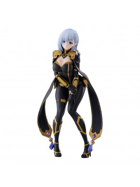 Figurine de Beta en PVC en tenue noire et dorée, 20 cm de hauteur.