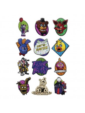 Five Nights at Freddy's pin badge display