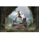 Estatua PVC Lara Croft Tomb Raider 24 cm sobre base de templo
