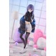 Estatua PVC Mask Girl Yuna 24 cm con cabello morado y máscara