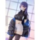 Estatua PVC Mask Girl Yuna 24 cm con cabello morado y máscara