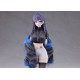 Estatua PVC Mask Girl Yuna 24 cm con cabello morado y máscara