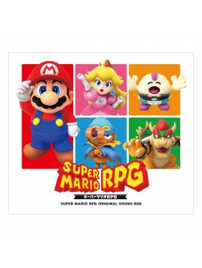 Caixa de 4 CDs da trilha sonora do Super Mario RPG para Switch