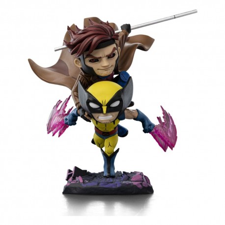 Minifigura de Gambit e Wolverine de X-Men 97, 23 cm, Iron Studios