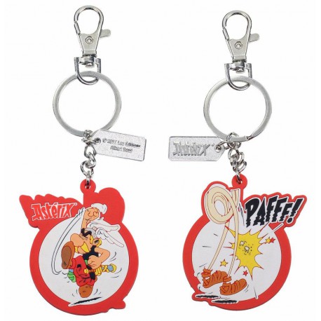 Keychain rubber Asterix The Gaul reversible