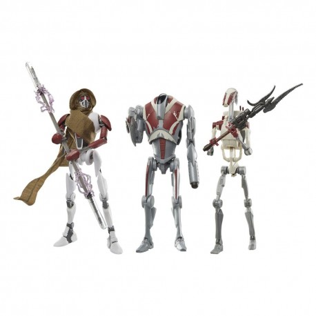 Figurines Star Wars de MagnaGuard, Super Battle Droid, et Battle Droid.