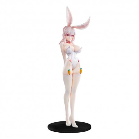 Statue de personnage original en PVC thème Bunny Girl blanc 34 cm