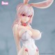 Statue de personnage original en PVC thème Bunny Girl blanc 34 cm