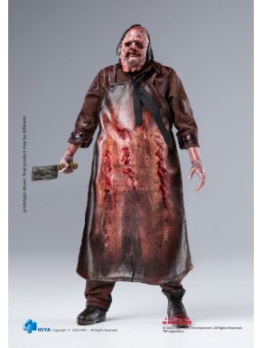 Figura de Leatherface com avental manchado e motosserra