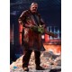 Figura de Leatherface com avental manchado e motosserra