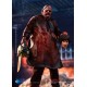 Figura de Leatherface com avental manchado e motosserra