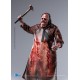 Figura de Leatherface com avental manchado e motosserra