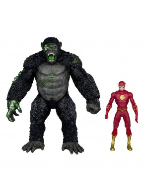 Figuras DC Flash y Titano McFarlane Toys en paquete.