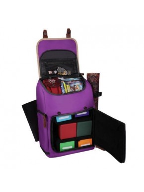 Mochila púrpura para cartas coleccionables