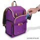 Mochila púrpura para cartas coleccionables