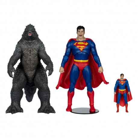 Figurines de Superman et Godzilla de 30 cm en pack de collection