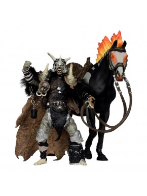 Figura de Spawn Bloodaxe con caballo de McFarlane Toys.