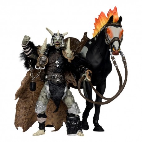 Figura de Spawn Bloodaxe con caballo de McFarlane Toys.